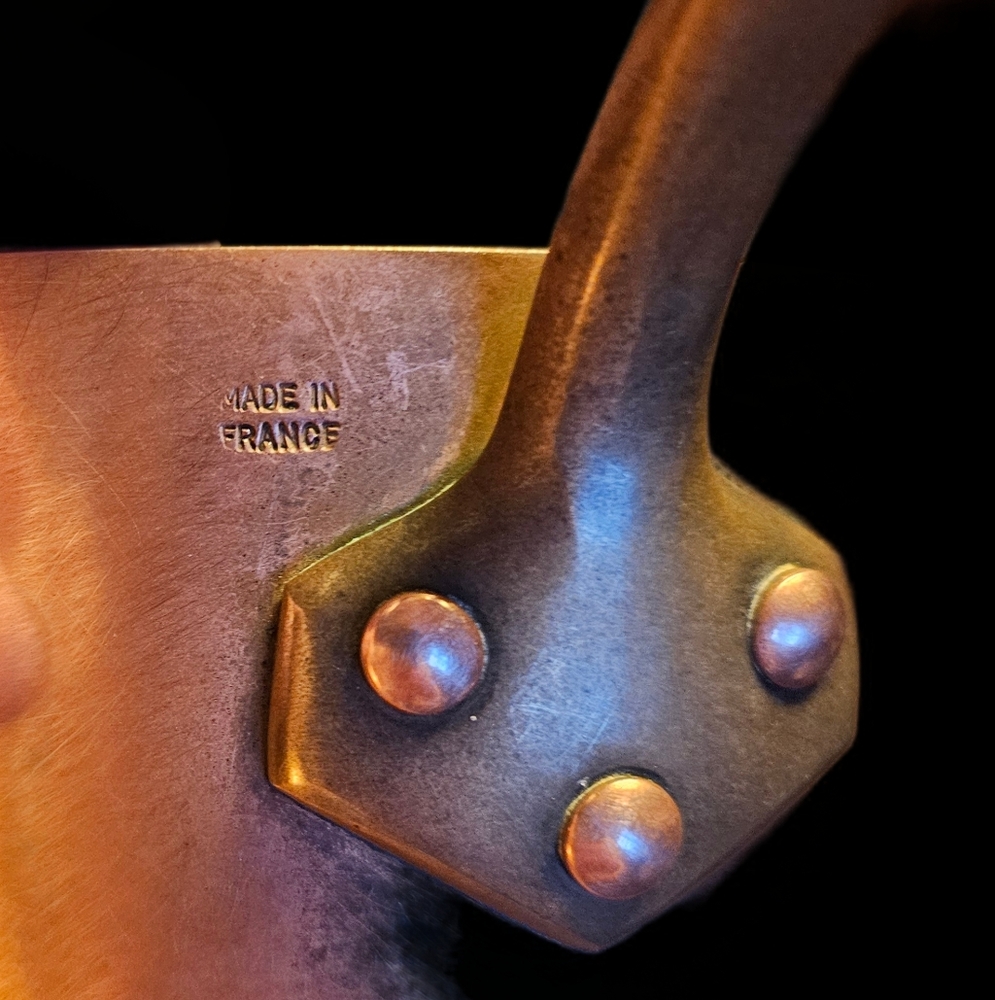 Vintage copper made in France. Frying pan